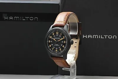 【Exc+5 In Box】 Hamilton H706650 Khaki Field 25 Jewels Black Dial Men's Watch • £554.94