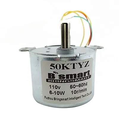 50ktyz 110v 10rpm Ac Synchronous Motor Cw/ccw Gear Motor Low Noise Slow Speed • $21.68