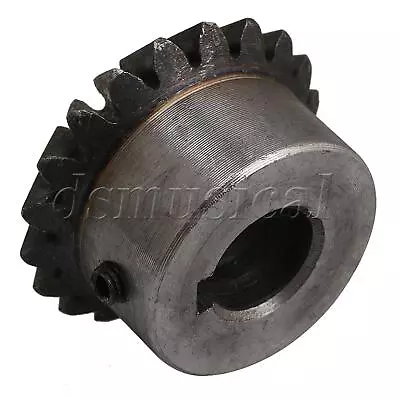 2x Silver & Black 45# Steel Bevel Miter Gear Wheel 90 Degree Tapered 2 Mould 20T • $19.06