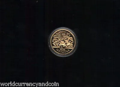 MALAYSIA 1 Ringgit 1987 30th Anny MERDEKA PIGEON PROOF GOLD PLATED MONEY COIN • $299.99