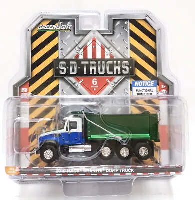 Greenlight 1/64 SD Trucks Series-6 2019 Mack Granite Dump Truck Chase Car 45060B • $49.99