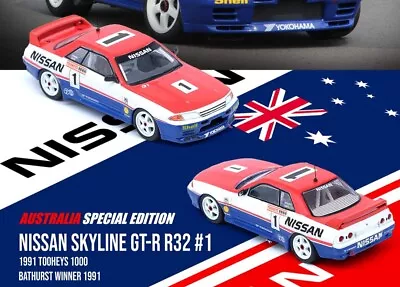 1:64 1991 Bathurst Winner Skaife/Richards -- Nissan Skyline GTR (R32) -- INNO64 • $34.99