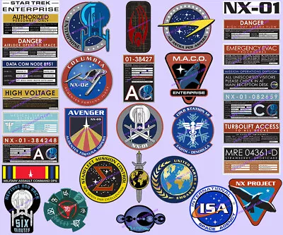 $4.99 • Buy STAR TREK: Enterprise STICKER - Your Choice Of 32 Different VINYL Stickers SIB!