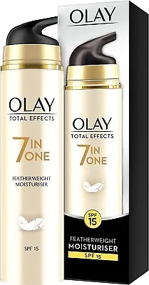 Olay Total Effects 7 In One Featherweight Moisturiser 50ml SPF15*NEW & BOXED* • £11.34