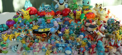$1690 • Buy ⚡ Bundle Of Vintage Pokemon Figures + Marbles - Moltres Skitty Seal Figurine Lot