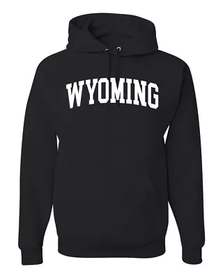 State Of Wyoming College Style White Fashion Unisex Hoodie Sweatshirt • $36.99