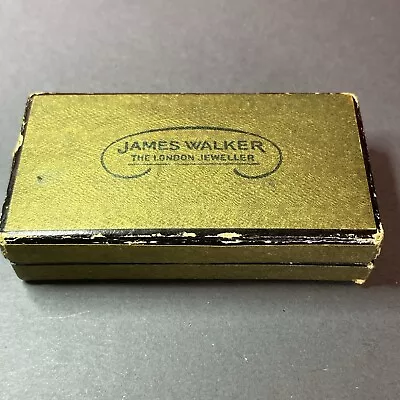 Vintage James Walker Jewellery Box - For Brooch - 7.2 X3.8 X 1.5cm - Velvet Lin • £7