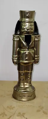 Rare Find Signed By Barry M Berish Jim Beam Gold Nutcracker Decanter  With Box  • $90