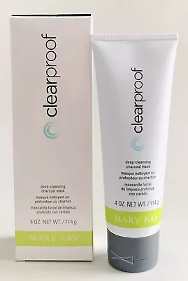 New In Box Mary Kay Clear Proof Deep Cleansing Charcoal Mask 4 Oz Full Size • $11.95