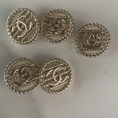 Chanel 5 Buttons Set -perfect Condition-Vintage • $49.99