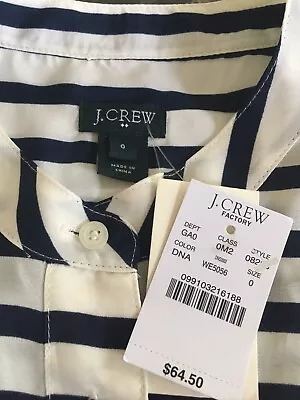 NEW J. Crew Sleeveless Top Women's Size 0 NWT $64 • $29.20