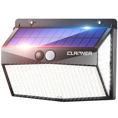 £8.99 • Buy 318 LED Solar Power PIR Motion Sensor Lamp Outdoor Garden Security Wall Light UK