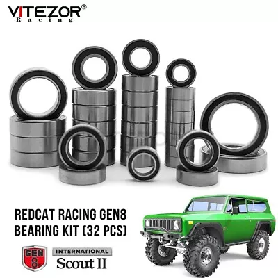 $23.90 • Buy 32P Full Bearings Kit For Redcat Racing Gen8 International Scout II Rc Car Parts