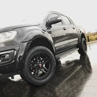 20  FORD RANGER Raptor Wildtrack XLT Wheels HARTES METAL SAVAGE Gloss Black Rims • $2045