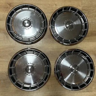 Vintage 1971 1972 1973 Ford Mustang Hubcaps Wheel Covers 14” Inch SET OF 4 • $47