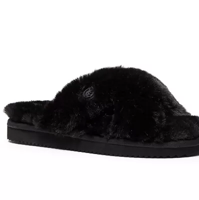 Michael Kors  Lala  Faux Fur Slide Sandal • $29.99