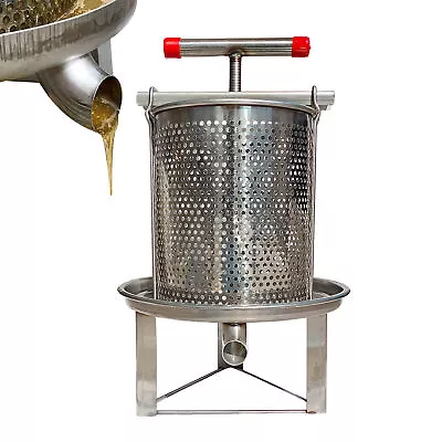 Honey Beekeepin Extractor Equipment Press Household Beeswax Stainless Steel • $72.59