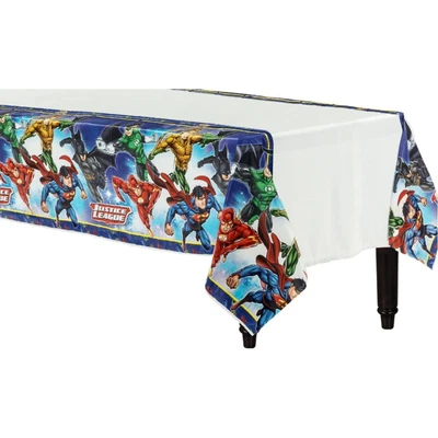 $5.99 • Buy Justice League Birthday Party Supplies Plastic Tablecloth Table Cover