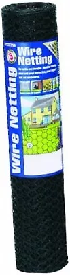 £9.95 • Buy PVC Coated Wire Netting 6m Roll X 50cm (13mm Hole) Pet Cage Mesh Fencing Gardman