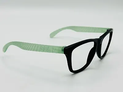 New Oakley Frogskins Sunglasses Frame Only Matte Black Translucent Green Rare • $58.49