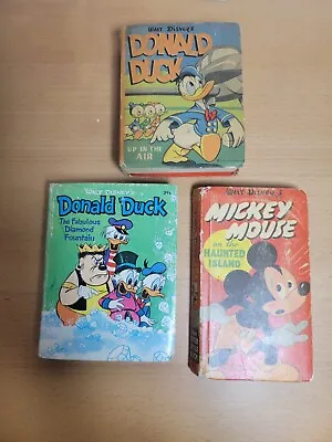 Disney Mickey Mouse Donald Duck Big Little Book Lot • $20