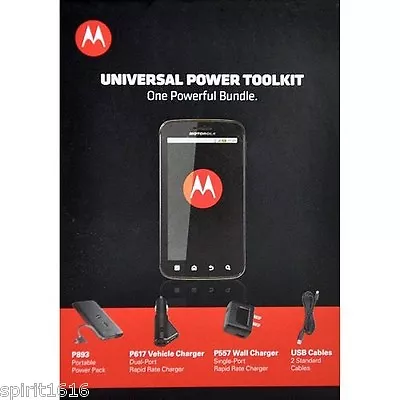 Motorola Universal Portable Power Battery Backup Droid Blackberry LG Apple Nokia • $38.99