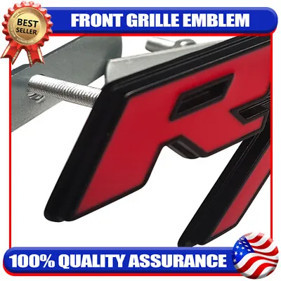 For RT Front Grill Emblems R/T Car Truck Badge Red Black Grille Nameplate Letter • $17.99