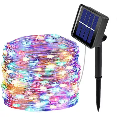 Outdoor Solar Fairy String Lights Copper Wire Waterproof Garden Decor 100LED 10M • $6.99