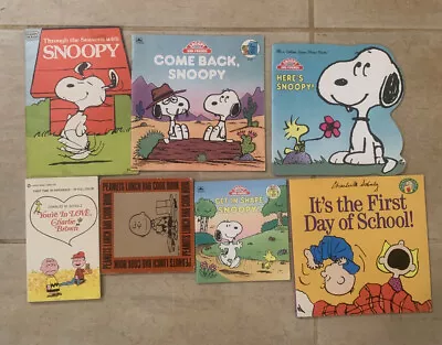 Vintage 1969-1996 Peanuts Snoopy Book Lot Of 7 Stories And Comics PB • $12.47