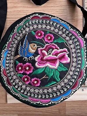 Antique Chinese Hmong Applique Embroidery - Crossbody Bag • $5.95