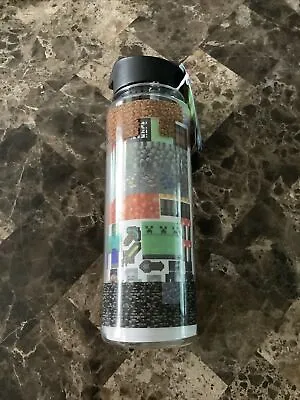 Minecraft Water Bottle And Sticker Set Paladone 21oz • $29.99