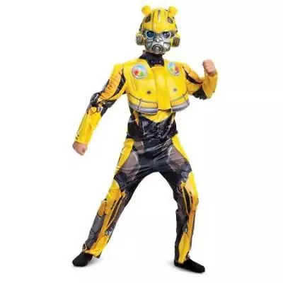 $23.99 • Buy Boys Pretend Play Dress Up Transformers Bumblebee Light Up 2 Pc Costume L10-12