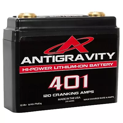 Antigravity Batteries AG-401 Lithium Motorcycle Battery 120 CCA 4-Cell 12V • $119.99