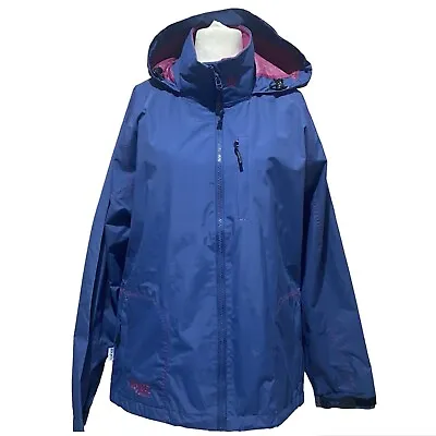 LAZY JACKS Yachtwear Co. Women's Blue Waterproof Jacket L/XL • £27.99