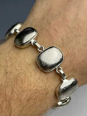 33g METEORITE MUONIONALUSTA  Bracelet - Caboshons Sterling Silver.925 #MET24 • $319