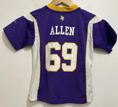 Nike Minnesota Vikings Jared Allen 69 Purple Jersey Kids Youth L (7)NFL On Field • $37.68