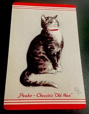 Chessie System Railway Cat Chessie Peake Chesapeake Vintage Swap Playing Card • $2.45