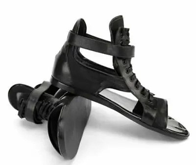  Men's Sandals Open Toe Cross Strap Leather Summer Beach Gladiator Sandals Roman • $85.78
