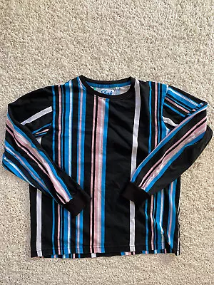 Fresh Prince Of Bel Air Shirt Adult Small Long Sleeve Retro Striped Hip Hop Mens • $18.88