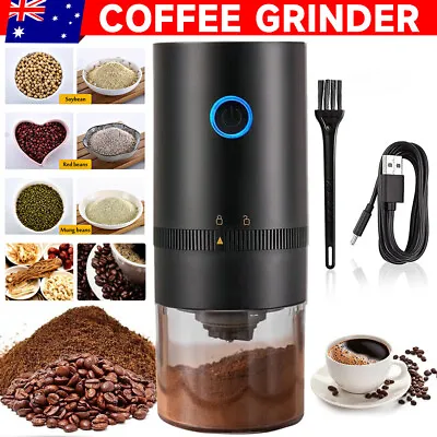 Electric Coffee Grinder Grinding Mill Bean Nut Spice Herbs Blender Machines USB • $28.95