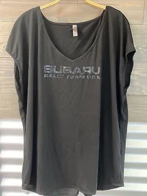 £17.83 • Buy Subaru Rally Team USA Logo Womens Open Slit Back Short Sleeve T Shirt Blouse XXL