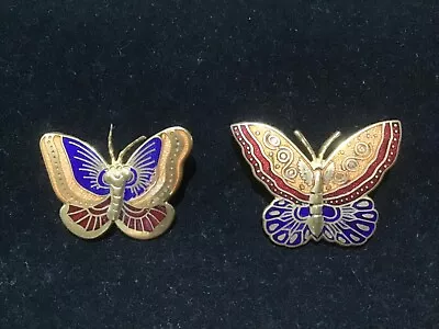 Two Vintage MMA (Metropolitan Museum Of Art) Butterfly Pins Brooches Dated 1985 • $12.99