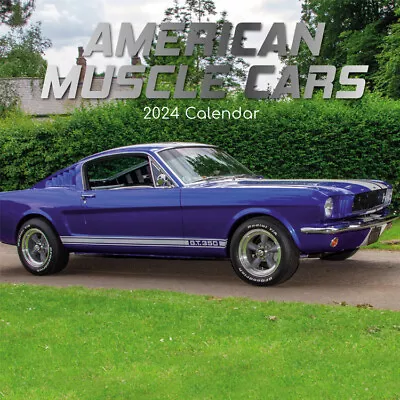 American Muscle Cars- 2024 Square Wall Calendar 16 Month By Gifted Stationery(4) • $9.62