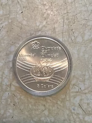 1976 Canada RCM 5 Dollar Silver Coin 1976 Montreal Olympic Games Olympic Flame • $79.99