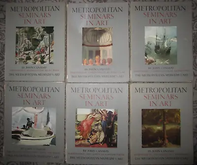 Vtg HC Books Metropolitan Seminars In Art By John Canaday 1958 - 6 Volumes • $44.99