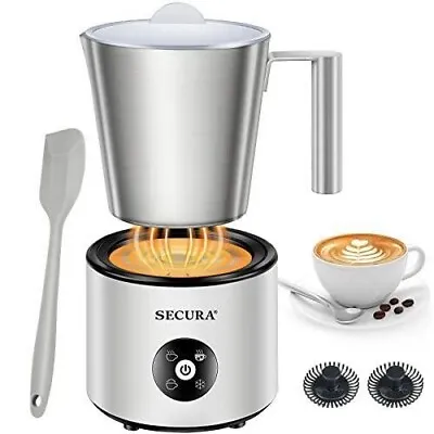 Secura Automatic Milk Frother 4-in-1 Electric Milk Steamer 17oz Detachable • $20.69
