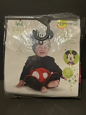 Disney Baby Mickey Mouse Costume Infant 6-12 Months Halloween 2 Pc Set • $14.95