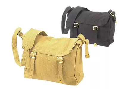 $14 • Buy WH1 Bike Messenger Shoulder Strap Bag Retro Web Haversack Large -