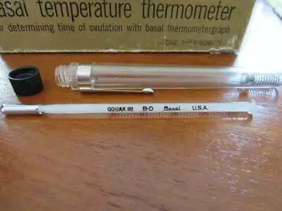 B-D Becton Dickinson Basal Thermometer - Original Packing - Instructions • $29.99