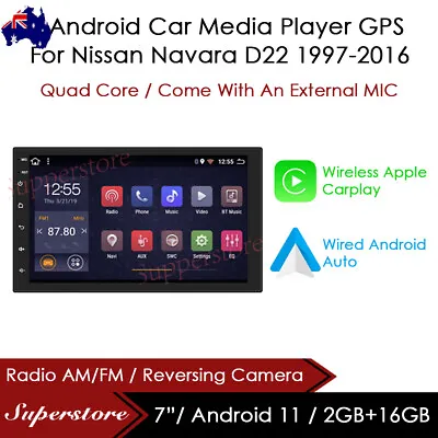 7  CarPlay Android 12 Auto Car Stereo GPS Head Unit For Nissan Navara D22  97-16 • $239.95